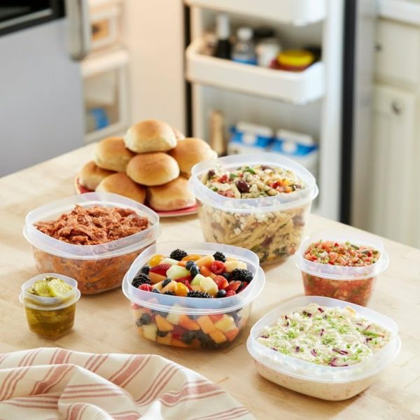Rubbermaid Easy Find Lids Food Storage Container, 14 Cup, Red 2 Pack - Image 6